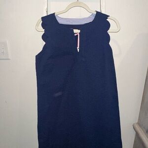 Vineyard Vines Blue and White Sleeveless Sheath Dress